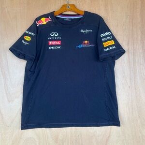 Redbull racing Men's Black Graphic Tee